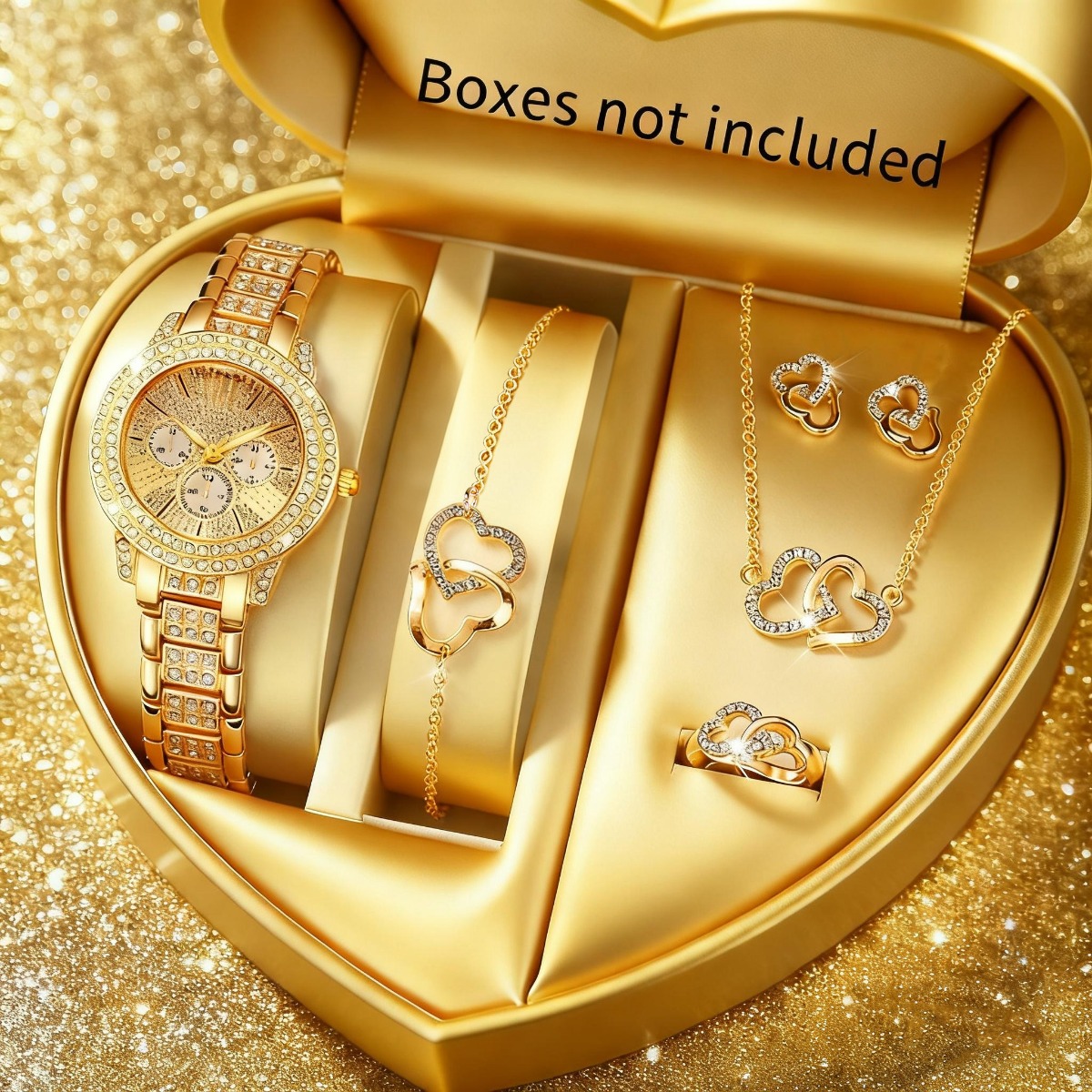 Jewelry Box Organizer Watches - 6PCS Set Perhiasan Jam Tangan Wanita