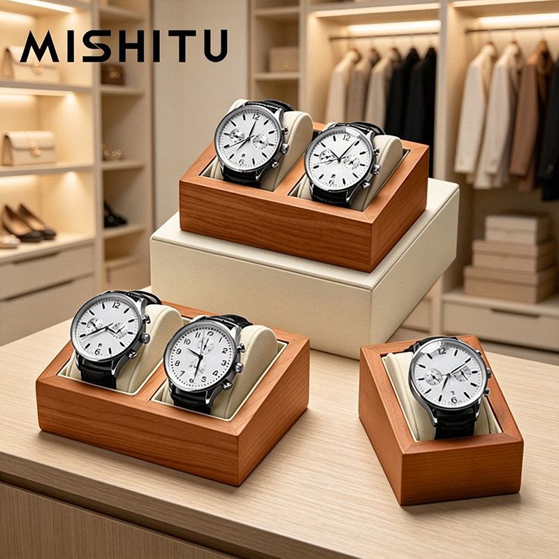 Jewelry Box Organizer Watches - MISHITU Kotak Penyimpanan Jam Tangan Kayu