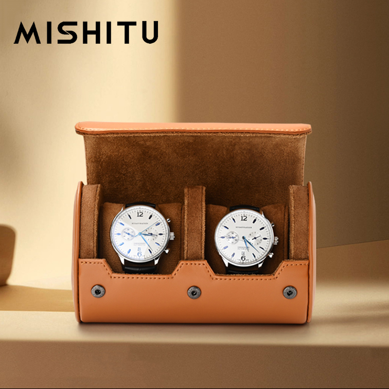Jewelry Box Organizer Watches - MISHITU 1/2/3-Slot Tas Travel Gulungan Penyimpanan