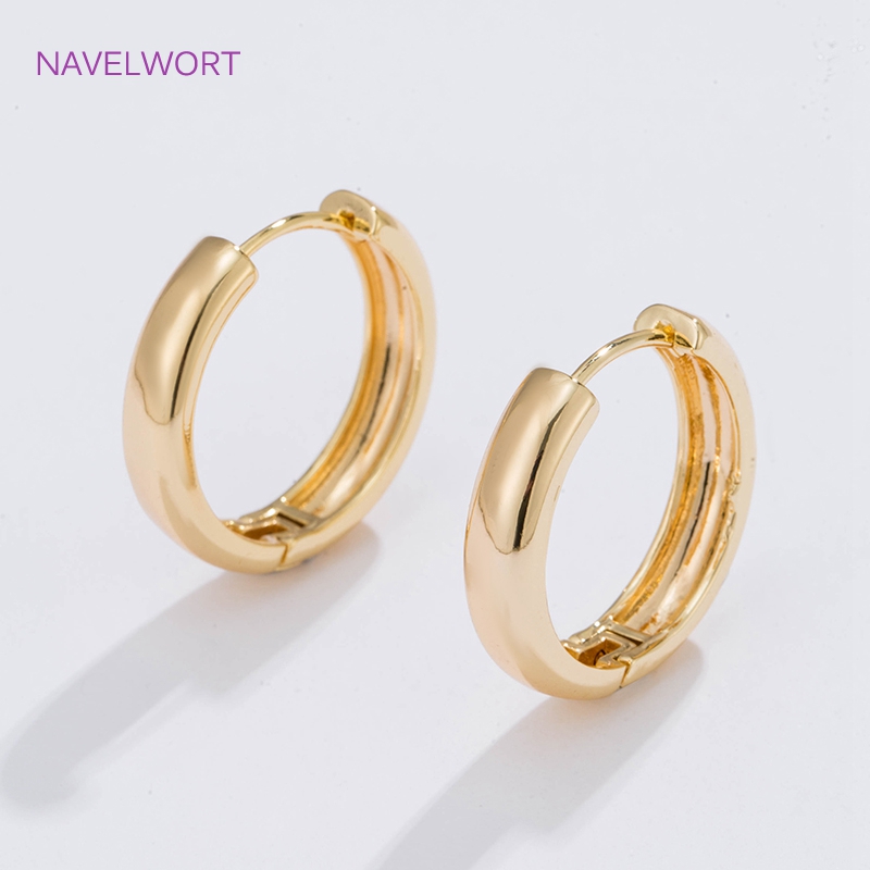 Gold Plated Ring - 6 Ukuran Anting Lingkaran Berlapis Emas