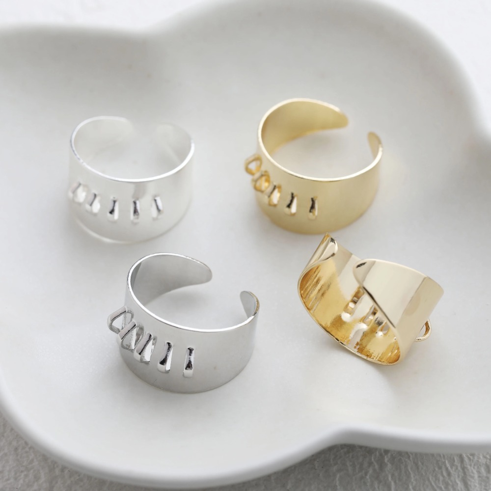 Gold Plated Ring - 4 Buah Pengaturan Cincin Kuningan dengan