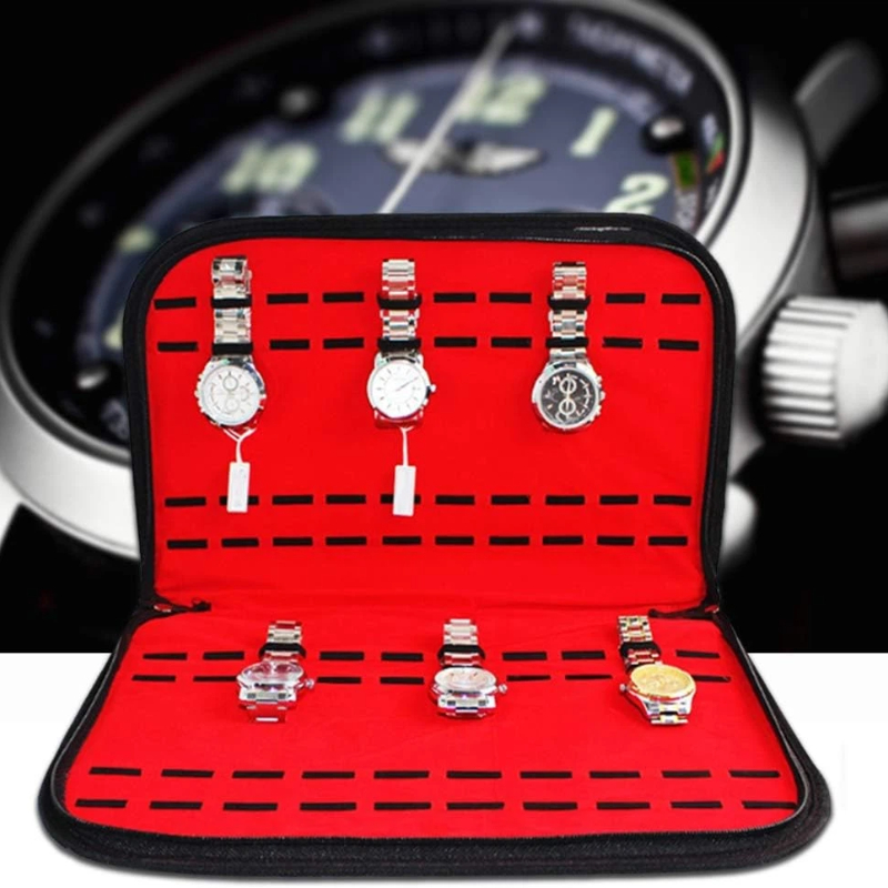 Jewelry Box Organizer Watches - Tas Penyimpanan Jam Tangan 20 Slot,