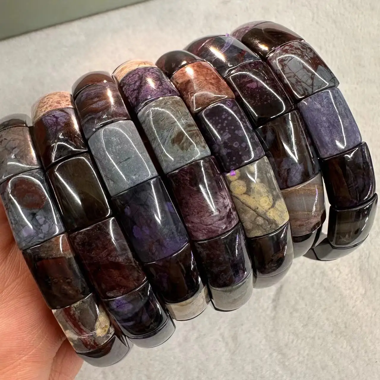 Gemstone Bracelet Healing - AAA Gelang Sugilite Alami 10*13Mm Gelang