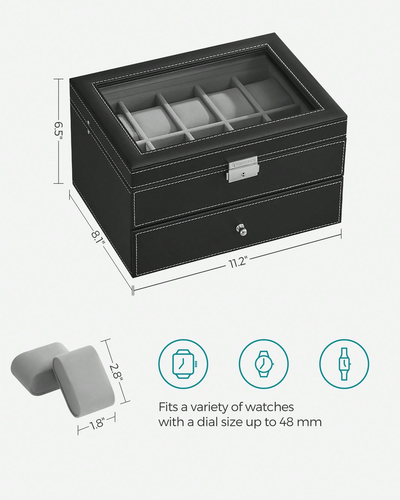 Kotak Jam Tangan 20 Slot denga - Jewelry Box Organizer Watches ulasan dan harga
