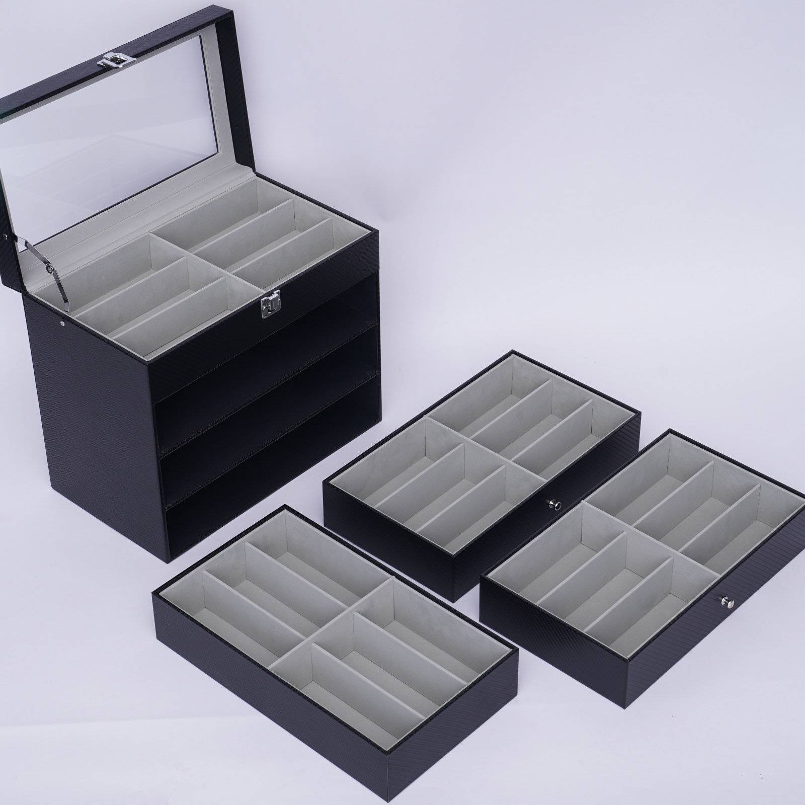 Kotak Penyimpanan Kacamata 4 L - Jewelry Box Organizer Watches ulasan dan harga