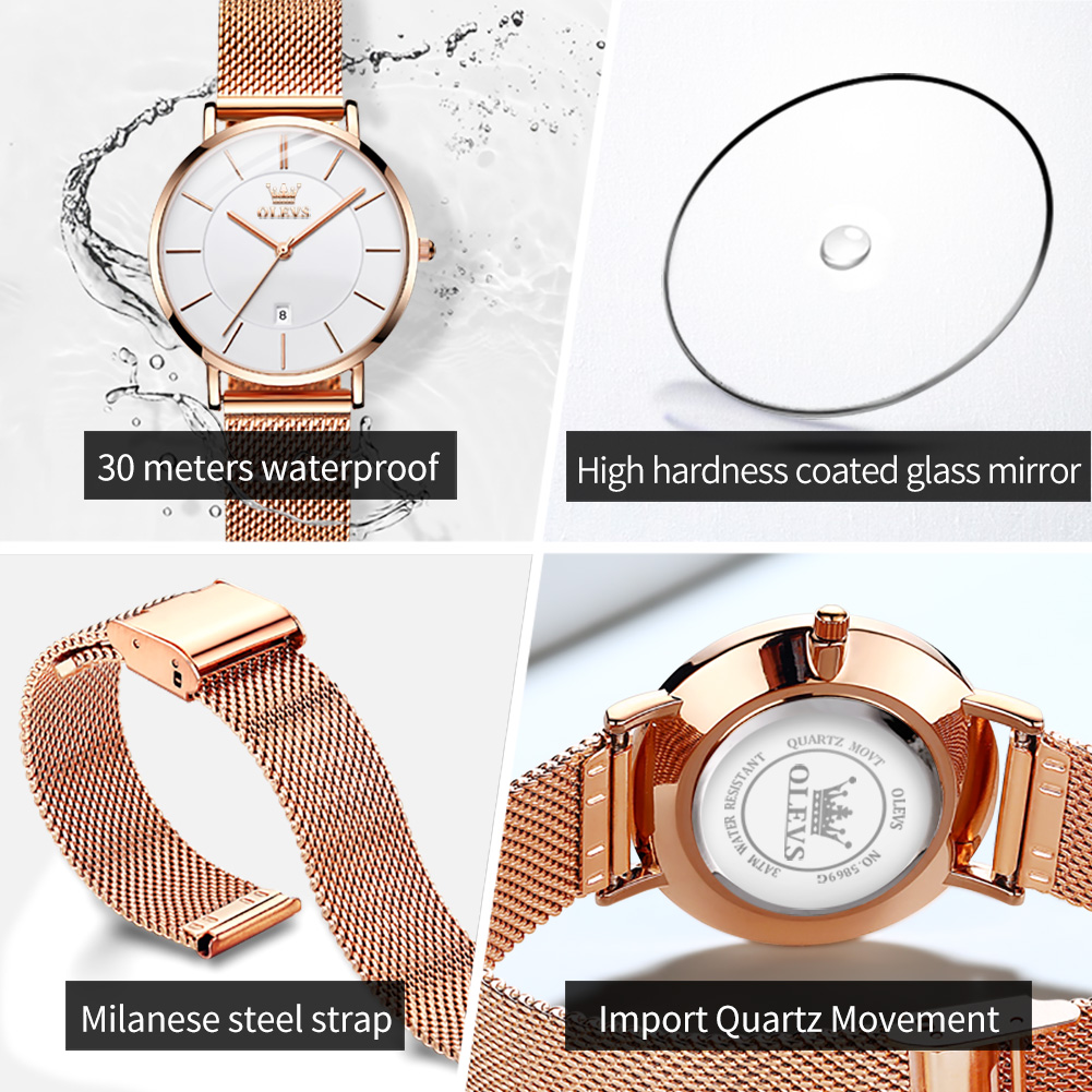 OLEVS Jam Tangan Wanita 5869 J - Jewellery Watch ulasan dan harga
