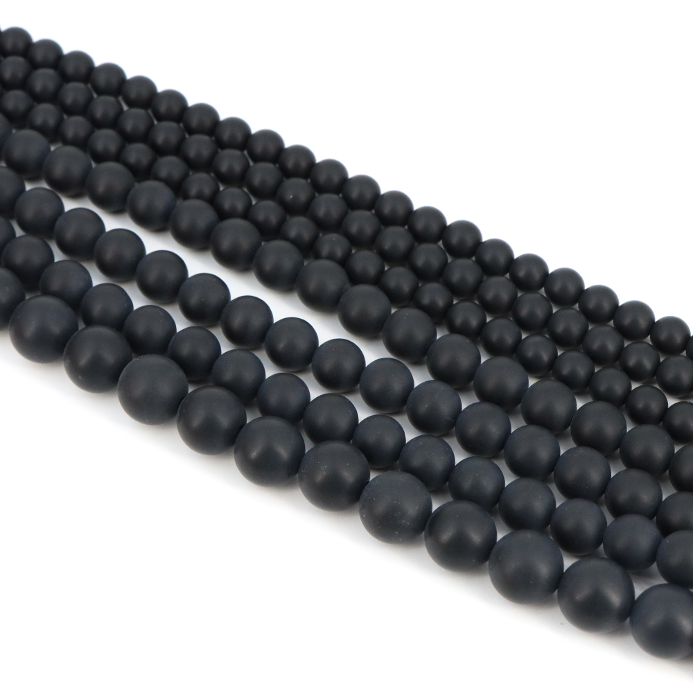Manik-manik Matte 4/6/8/10mm B - Gemstone Bracelet Healing ulasan dan harga