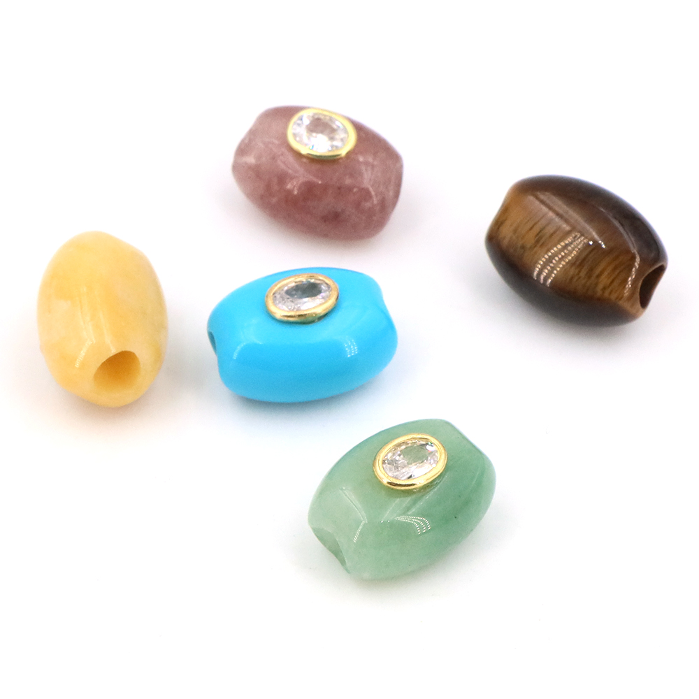 Manik-manik Batu Alam Lubang B - Gemstone Bracelet Healing ulasan dan harga