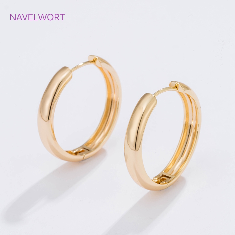 6 Ukuran Anting Lingkaran Berl - Gold Plated Ring ulasan dan harga