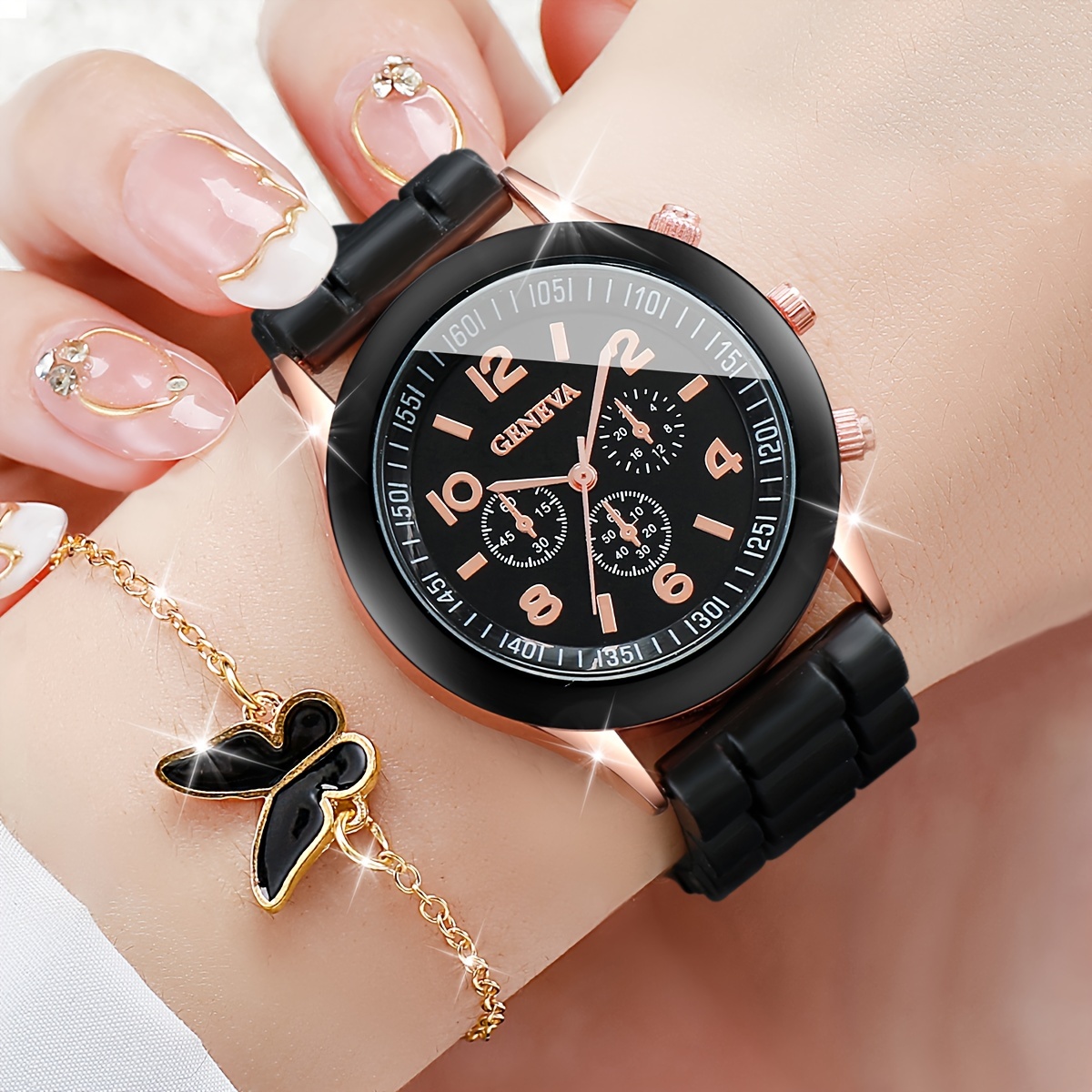 Jam tangan wanita, 6 buah/Set  - Jewelry Box Organizer Watches ulasan dan harga
