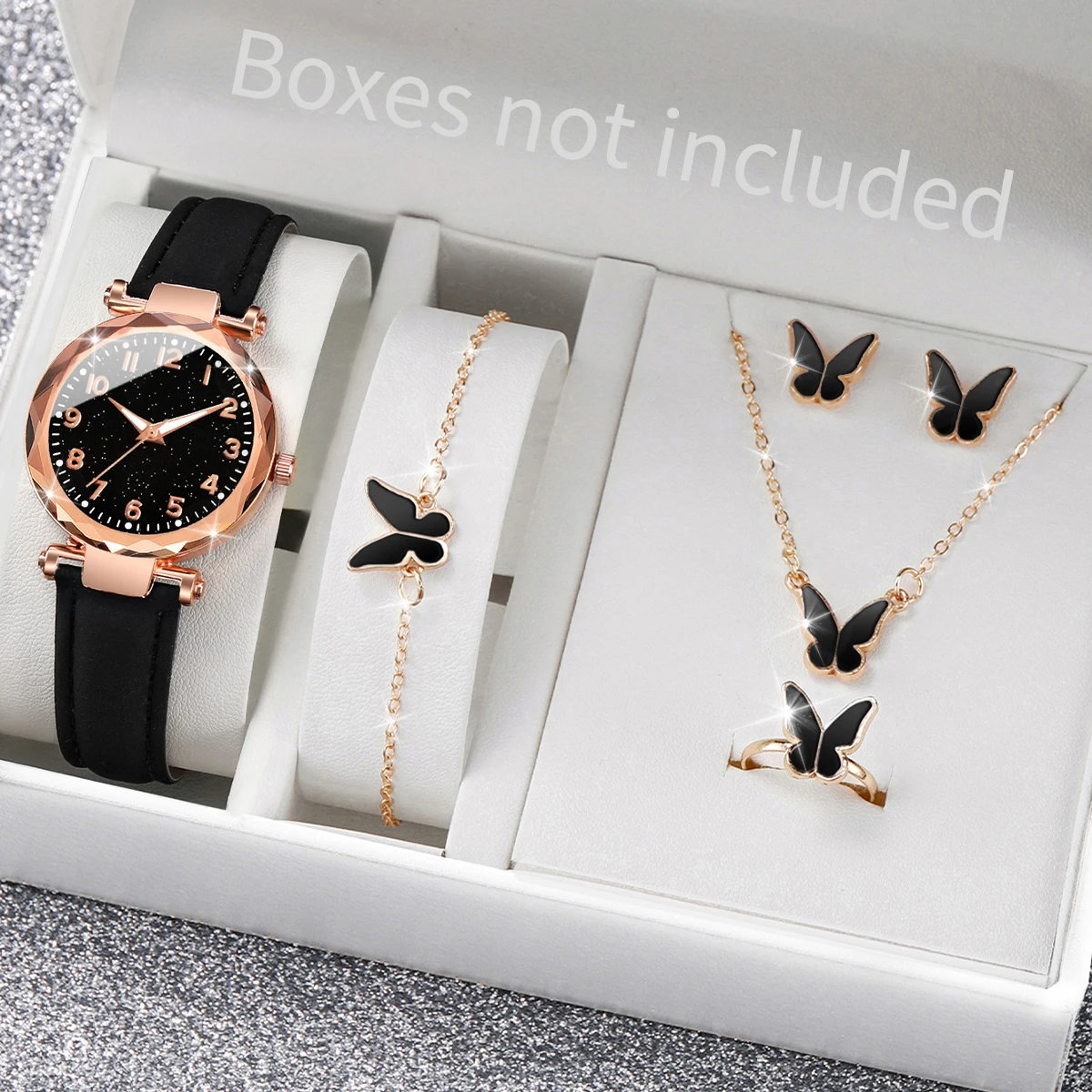 5/6 Buah Jam Tangan Wanita Mod - Jewelry Box Organizer Watches ulasan dan harga