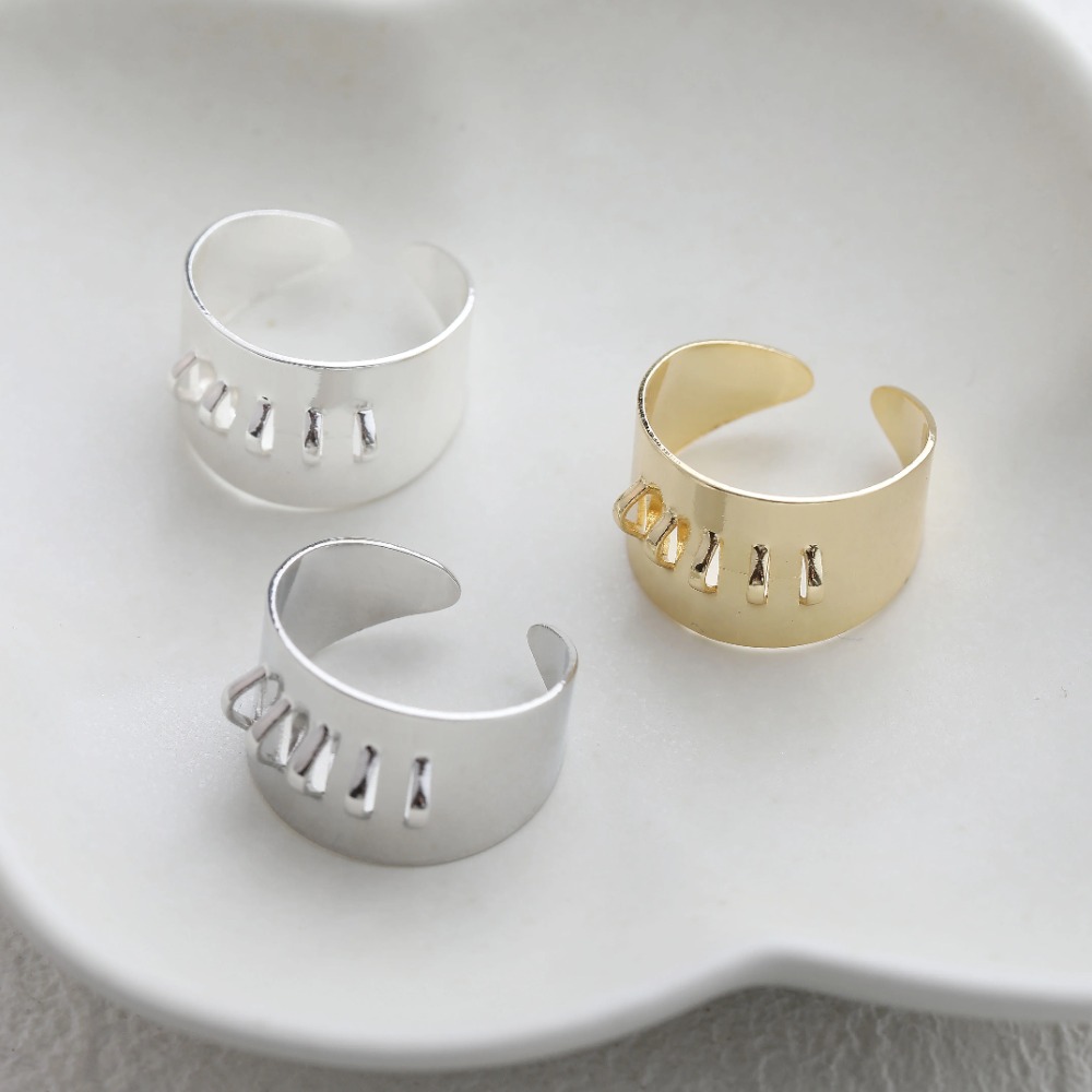 4 Buah Pengaturan Cincin Kunin - Gold Plated Ring ulasan dan harga