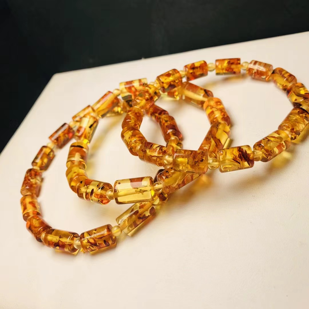 Gelang Manik-manik Amber Merah - Gemstone Bracelet Healing ulasan dan harga