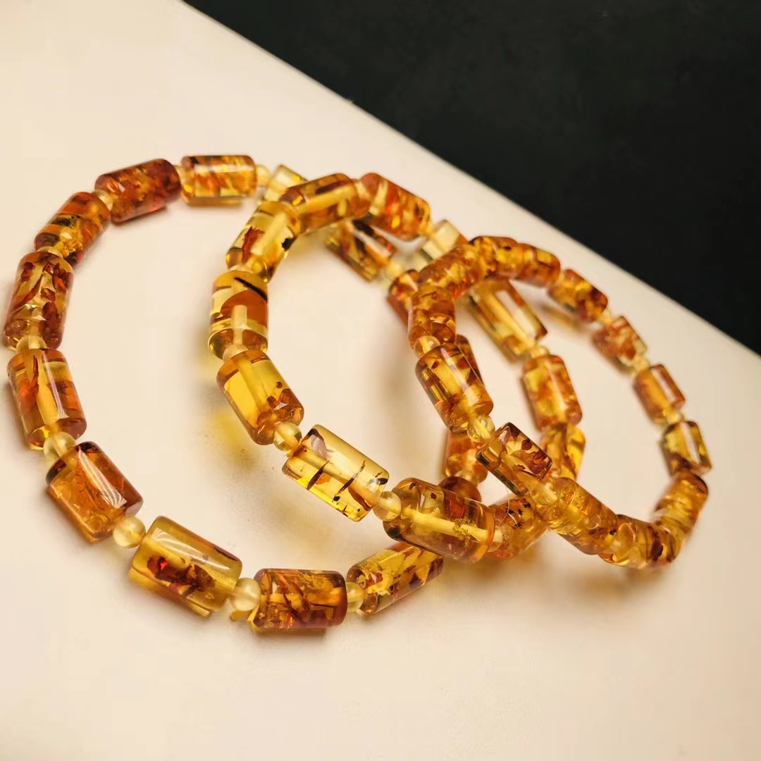 Gelang Manik-manik Amber Merah - Gemstone Bracelet Healing ulasan dan harga