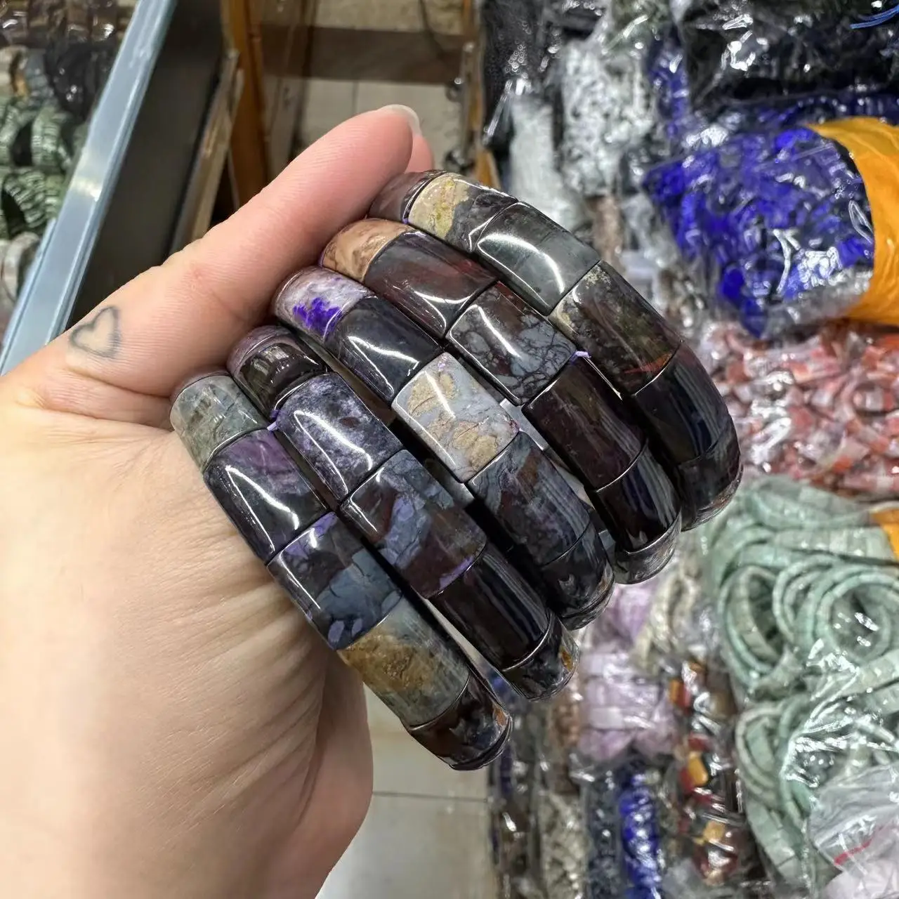 AAA Gelang Sugilite Alami 10*1 - Gemstone Bracelet Healing ulasan dan harga