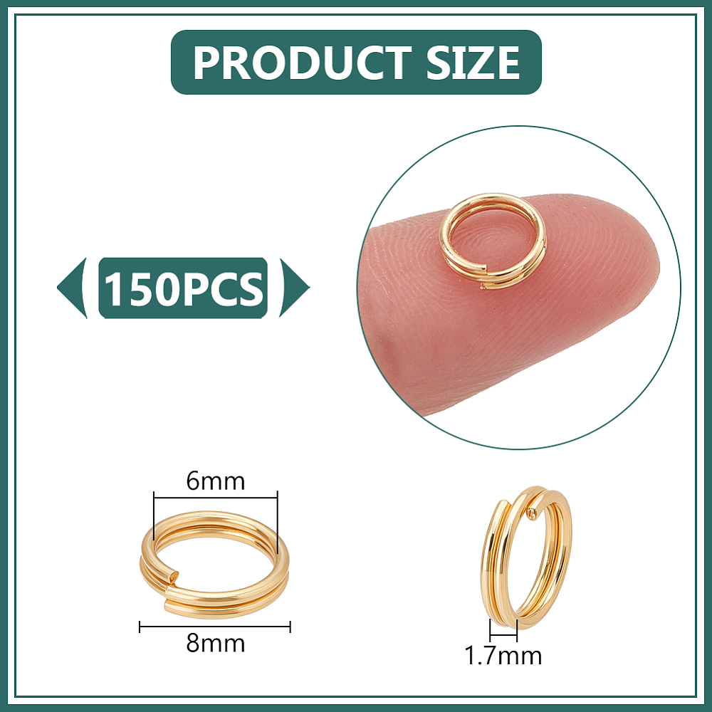 150 Buah Cincin Belah Baja Tah - Gold Plated Ring ulasan dan harga