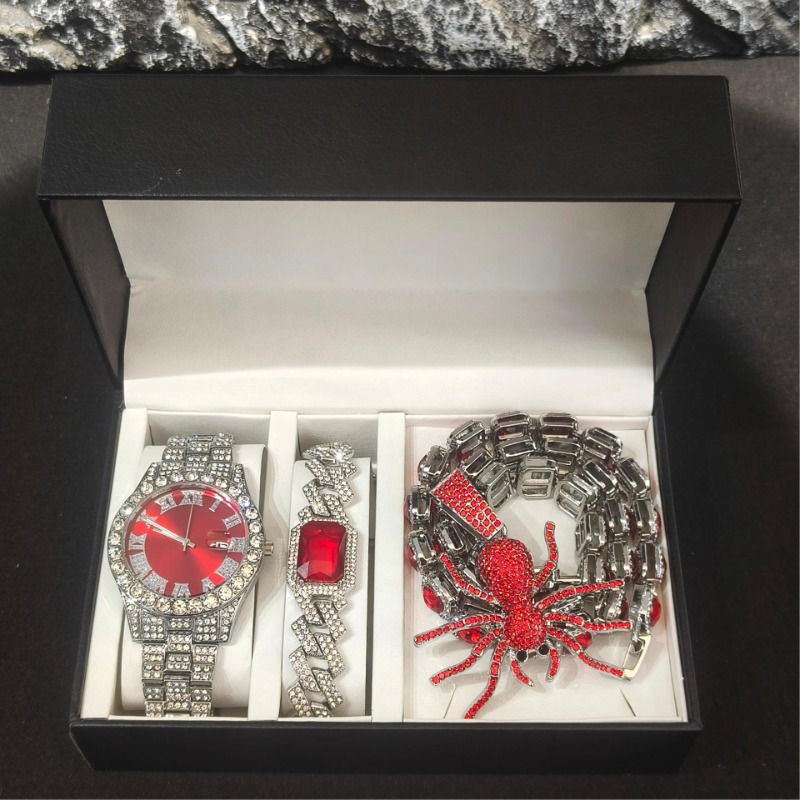 Set Perhiasan Hip Hop untuk Pr - Icebox Jewelry Watches ulasan dan harga